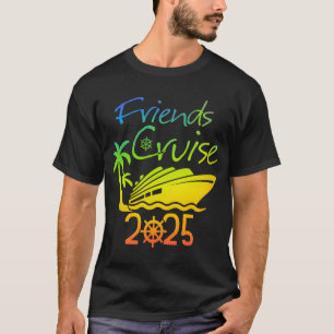 Camiseta amigos cruise 2025 viaje de vacaciones viajes de c