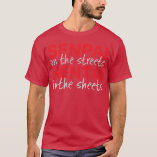 Camiseta Amigos de anime hentai japonés Senpai