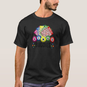 Camiseta Amigos de Bingo Jugador Juego Afortunado Lotería H