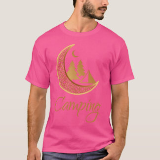 Camiseta Amigos de Camping En Luna Dorada