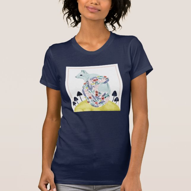 Camiseta Amigos de Clementine | ardilla de arte popular (Anverso)