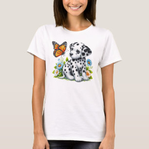 Camiseta Amigos de Cute Dalmatian/Butterfly