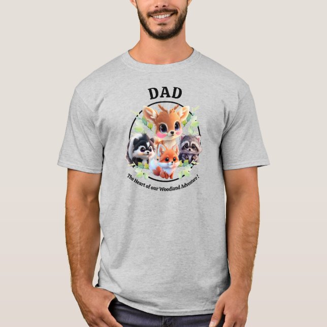 Camiseta Amigos de Cute Woodland zorro zorrillo raccoon ven (Anverso)