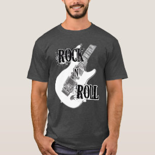 Camiseta Amigos de diseño de guitarra eléctrica de Rock and