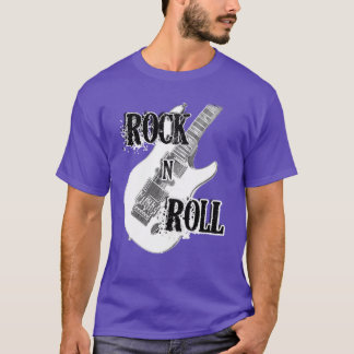 Camiseta Amigos de diseño de guitarra eléctrica de Rock and