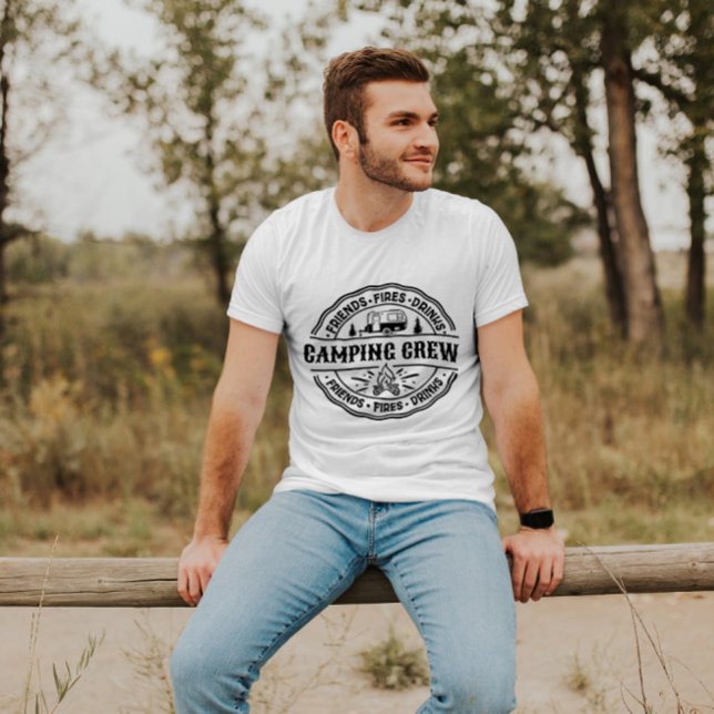 Camiseta Amigos de equipos de camping disparan bebidas | Ca (Subido por el creador)