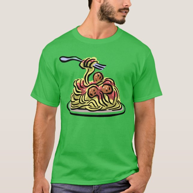 Camiseta amigos de espaguetis (Anverso)