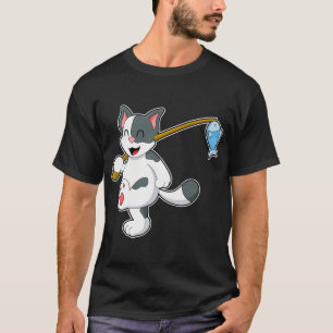 Camiseta Amigos de garabatos de pesca de gato jajaja
