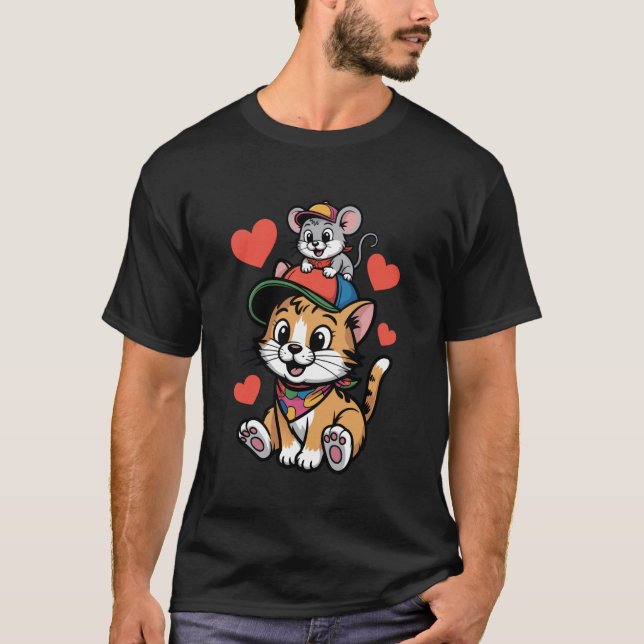 Camiseta Amigos de Gato y Ratón (Anverso)