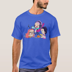 Camiseta Amigos de Halloween Chibi Huntri relajándose en ca