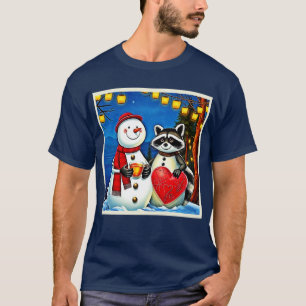 Camiseta Amigos de Invierno: Diseño de Alegría de Muñeco de