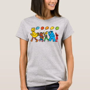 Camiseta Amigos de la Calle Sesame Globos de Fiesta