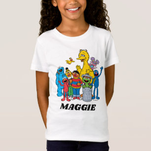 Camiseta Amigos de la calle Sesame saludando