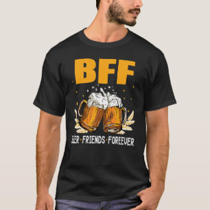Camiseta Amigos De La Cerveza Bff Para Siempre La Fiesta De