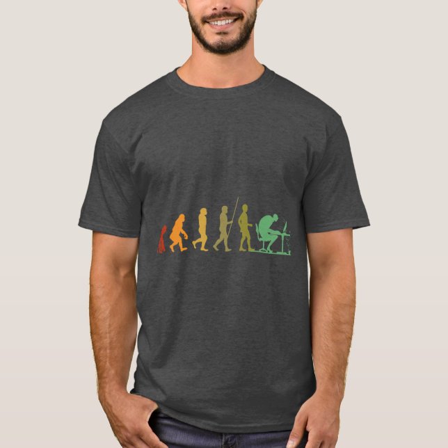 Camiseta Amigos de la computadora de la evolución (Anverso)