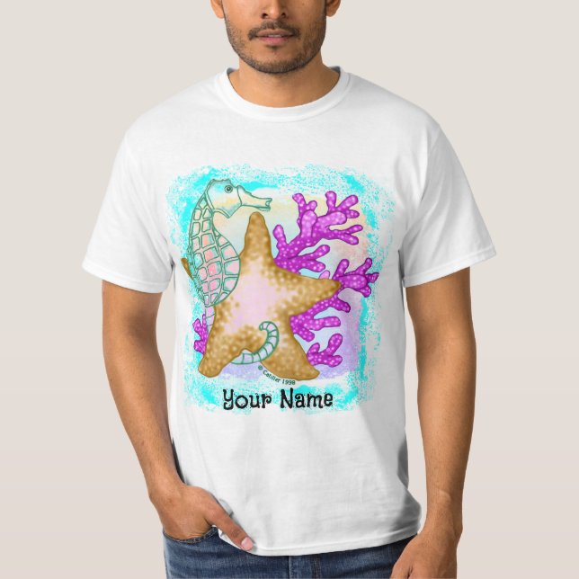 Camiseta Amigos de la estrella de mar Caballito de (Anverso)