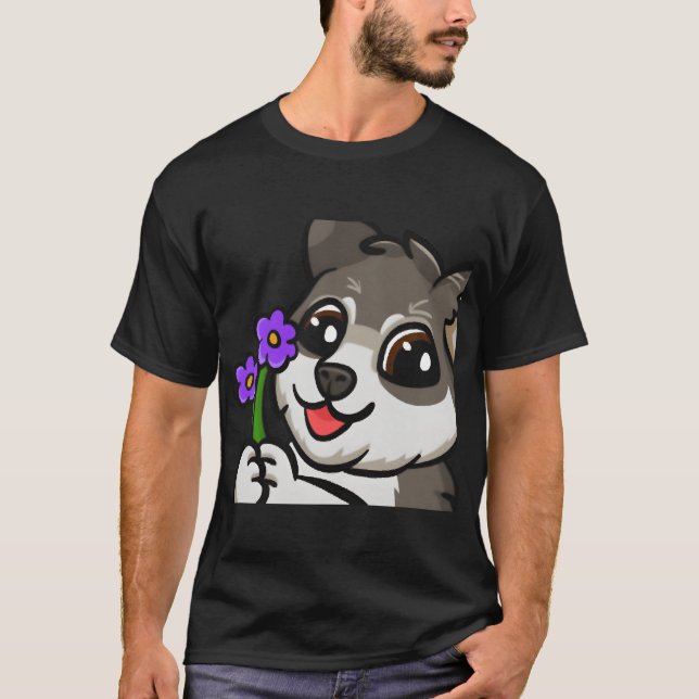 Camiseta Amigos de la familia de las flores del perro (Anverso)