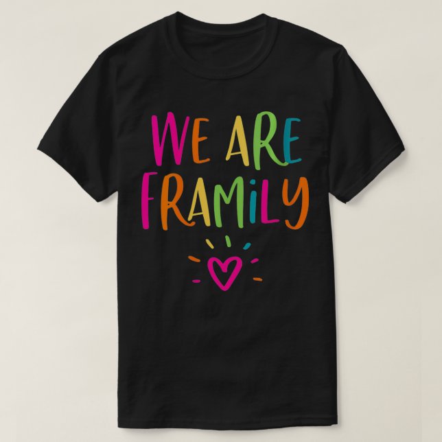 Camiseta Amigos De La Familia Framily Y Reunión Familiar (Diseño del anverso)