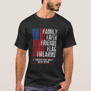 Camiseta Amigos de la fe familiar marcan armas de fuego ban
