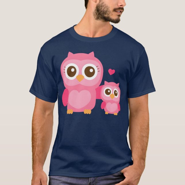 Camiseta Amigos de la madre y la hija de búho (Anverso)