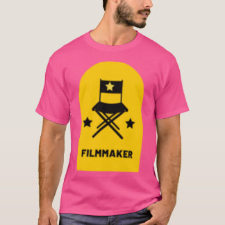 Camiseta Amigos de la silla de director de cine amarillo