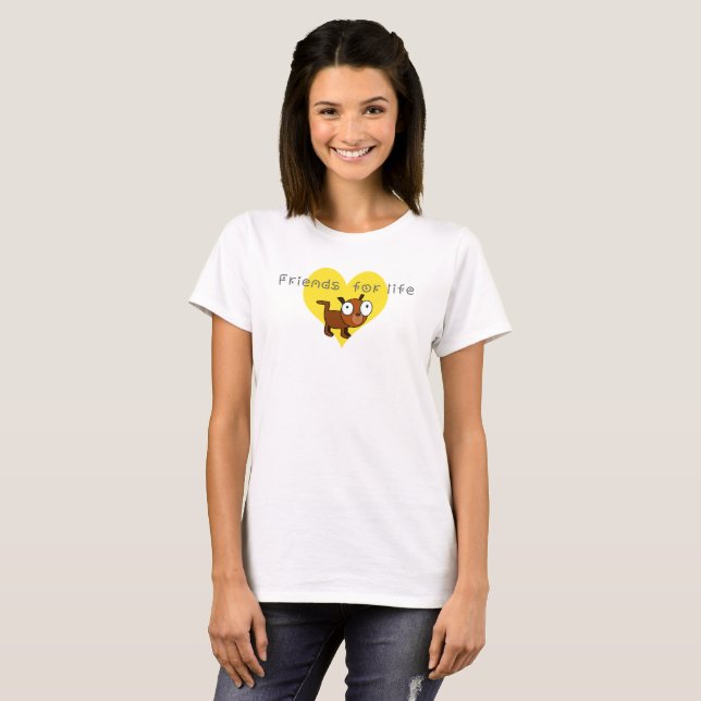 Camiseta Amigos de la vida (Anverso completo)