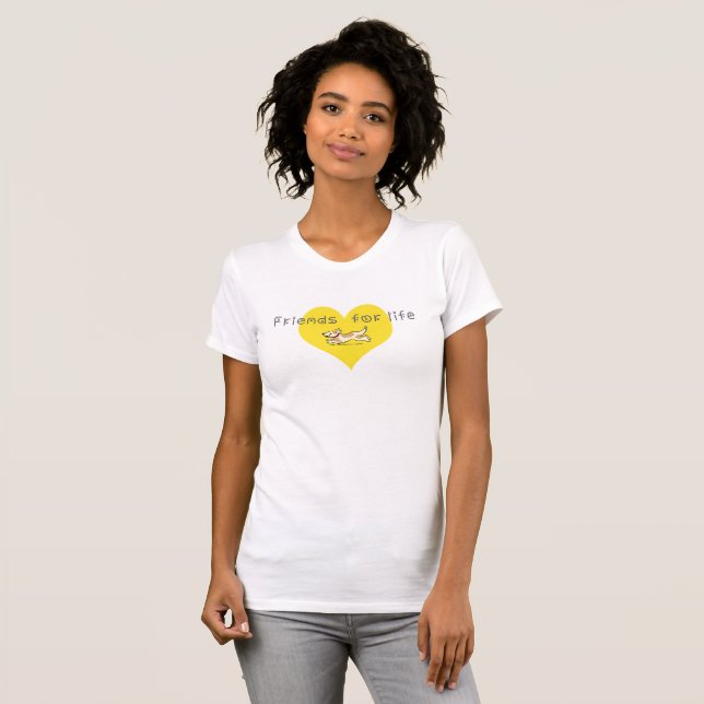 Camiseta Amigos de la vida (Anverso completo)