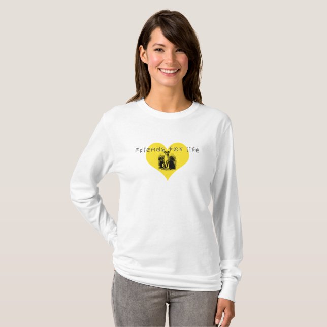 Camiseta Amigos de la vida (Anverso completo)