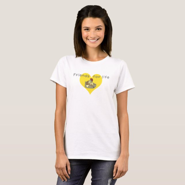Camiseta Amigos de la vida (Anverso completo)