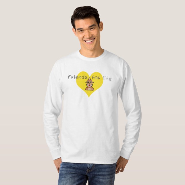 Camiseta Amigos de la vida (Anverso completo)