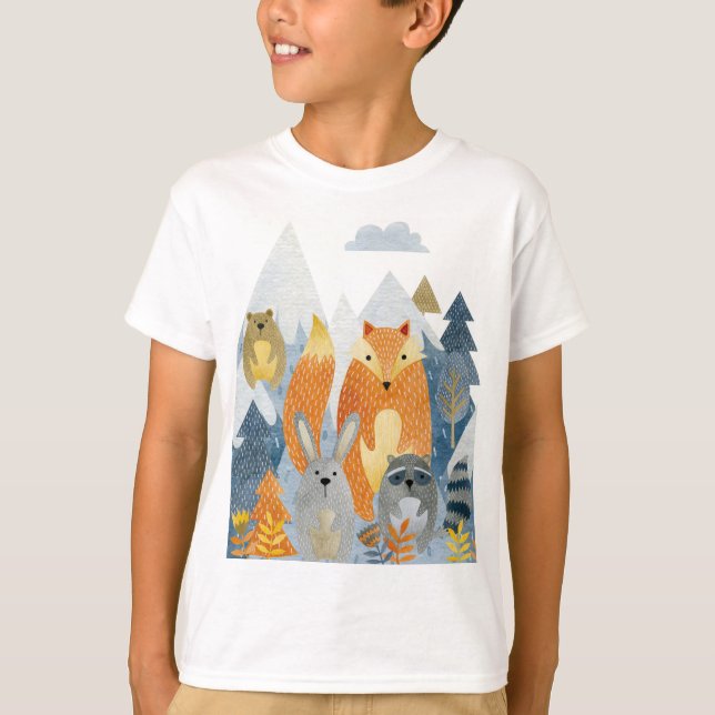 Camiseta Amigos de los bosques en la montaña (Anverso)
