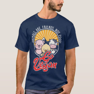 Camiseta Amigos de los derechos animales Comida sin carne V