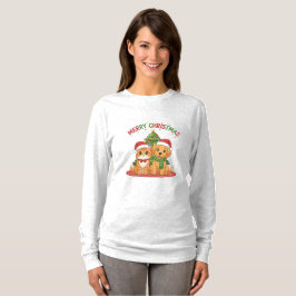 Camiseta Amigos de mascotas lindos de Navidad