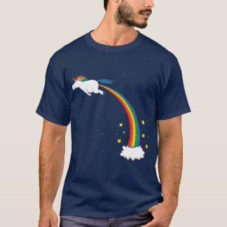 Camiseta Amigos de pedo de arcoíris de unicornio