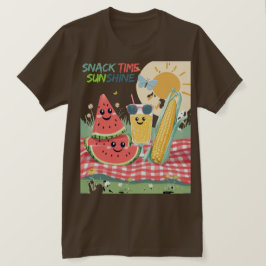 Camiseta Amigos de picnic – Equipo de snacks de verano