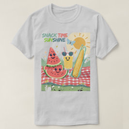Camiseta Amigos de picnic – Equipo de snacks de verano