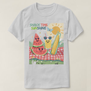 Camiseta Amigos de picnic – Equipo de snacks de verano
