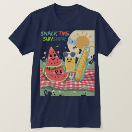 Camiseta Amigos de picnic – Equipo de snacks de verano