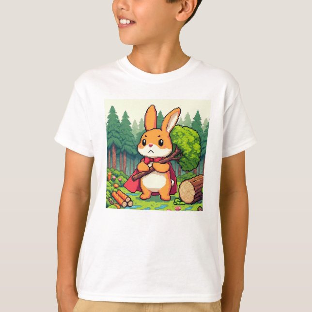 Camiseta Amigos de Pixel: Protección de los bosques (coneji (Anverso)