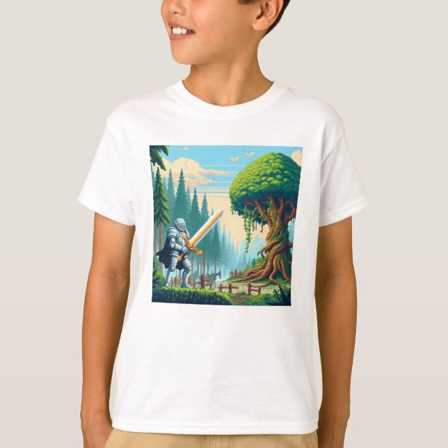 Camiseta Amigos de Pixel: Protección forestal (caballero) # (Anverso)