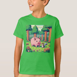 Camiseta Amigos de Pixel: Protección forestal (cerdo) #14