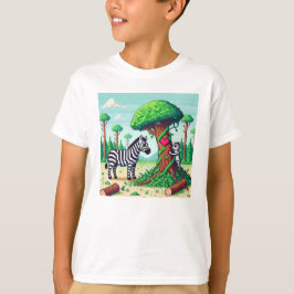 Camiseta Amigos de Pixel: Protección forestal (costillas) #