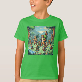 Camiseta Amigos de Pixel: Protección forestal (monos) #05