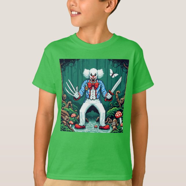 Camiseta Amigos de Pixel: Protección forestal (payaso) #04 (Anverso)