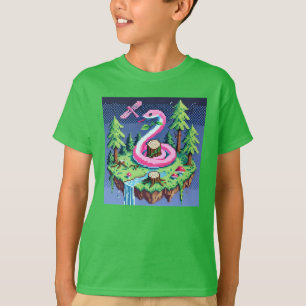Camiseta Amigos de Pixel: Protección forestal (serpiente ro