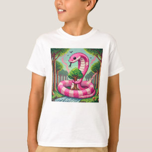 Camiseta Amigos de Pixel: Protección forestal (serpiente ro