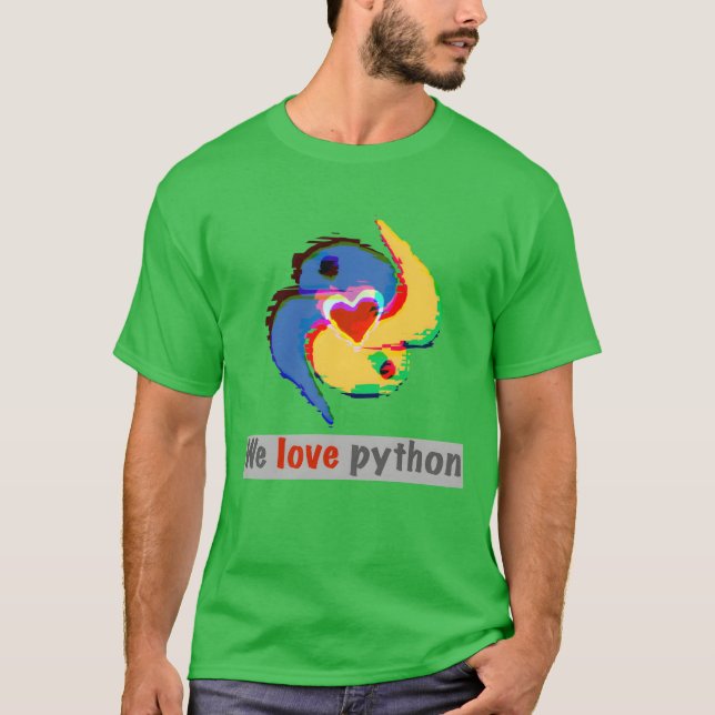 Camiseta Amigos de Python (Anverso)