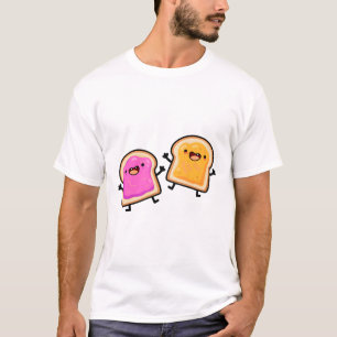 Camiseta Amigos de Sándwich de Mantequilla de Maní y Jalea
