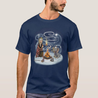 Camiseta Amigos de Santa Chris y Wilbur Fireside Adultos (o