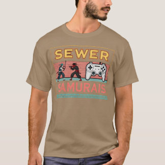 Camiseta Amigos de Sewer Samurais Juego de Video Retro